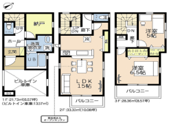 【7号棟】2SLDK＋ビルトイン車庫（1台）